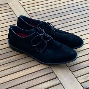 Rockport Dress Shoes, Black Suede, Size 12